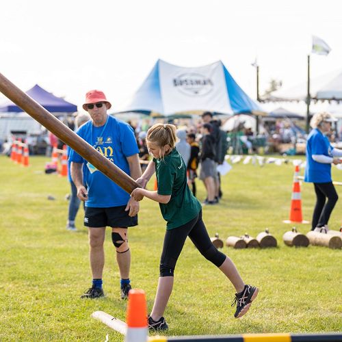 Caber toss - Junior Warriors 