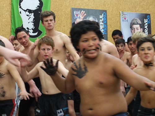 Rice - juniors in haka