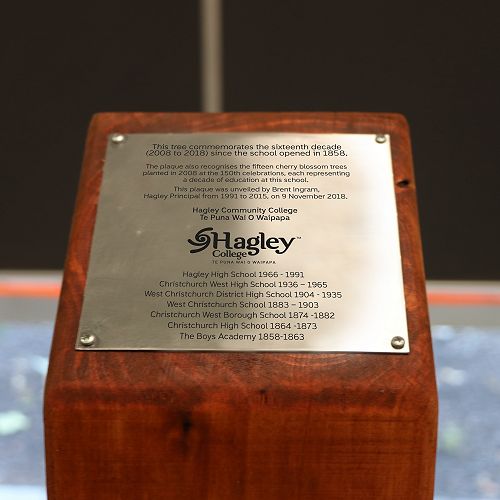 160th Tree Planting Plaque