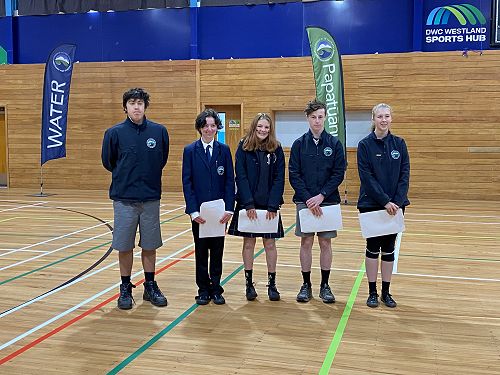 Some of the recipients of the Whanaungatanga values badge