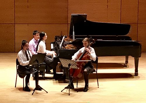 Beethoven Trio - Chloe Park (clarinet), Veronica Bagley (cello) and Michelle Kong (piano)