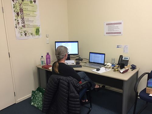 Rev’d Sandra Baird, Clerical Secretary.