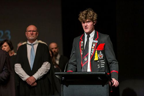 Deputy head boy Samuel Woodgate.