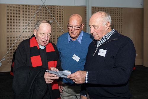 Fr. Earl Crotty, Kevin Maguire, and Bernie Teen