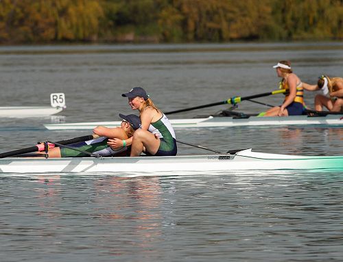 Exhausted but happy in the Under 17 pair