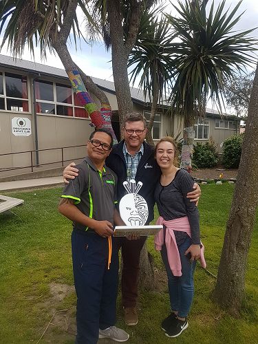 Our proud kapa haka tutors - Matua Sonny and Whaea Tui.