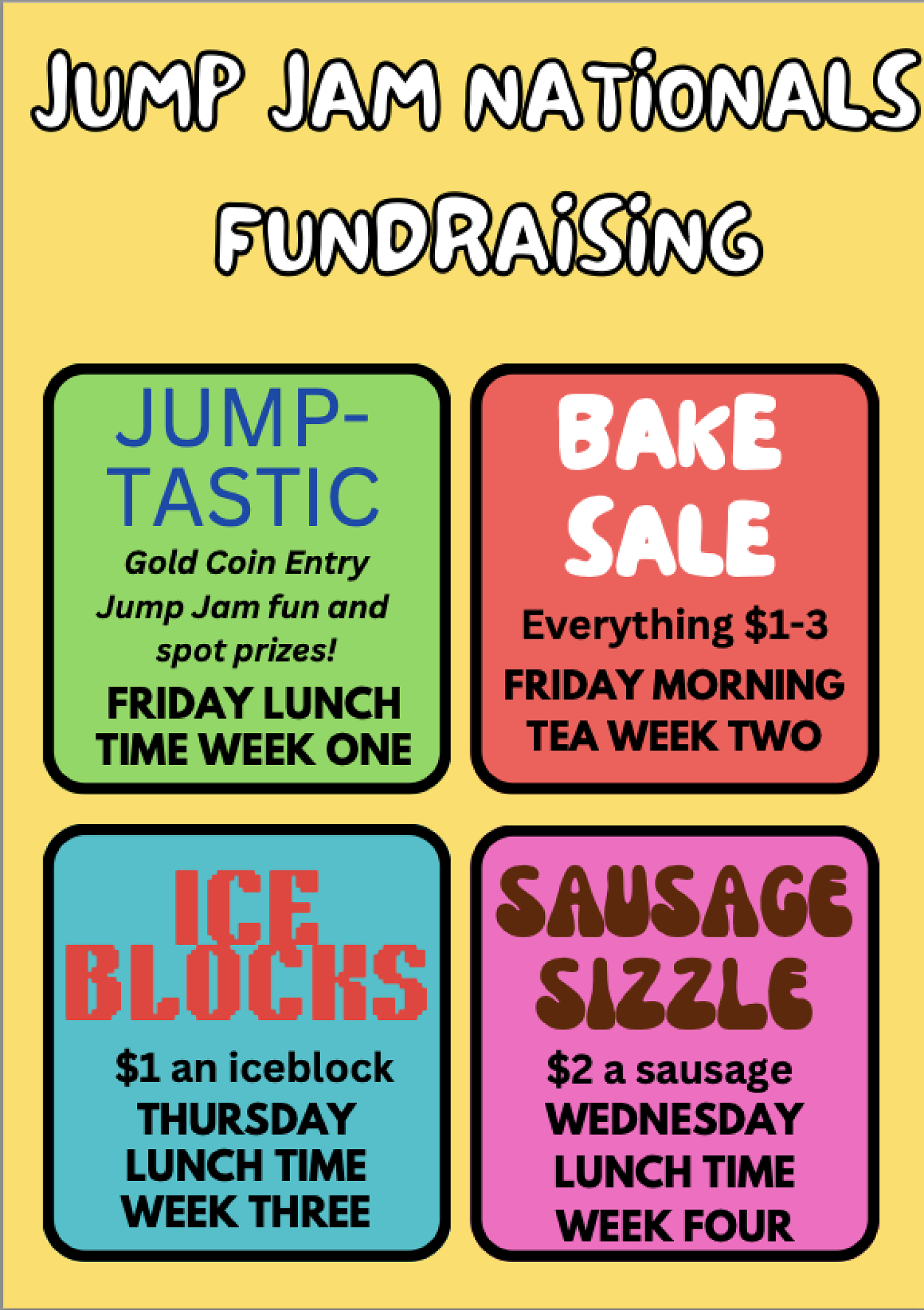 Jump Jam Nationals Fundraising