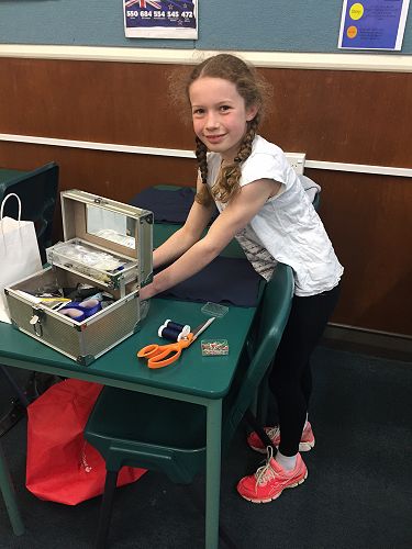 Helper at Sewing Bee - Ailie Somerville Year 5