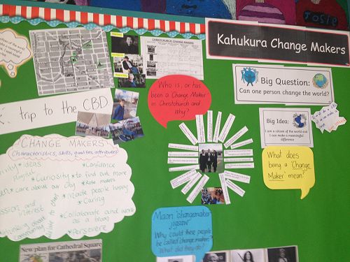 Change maker learning wall photos