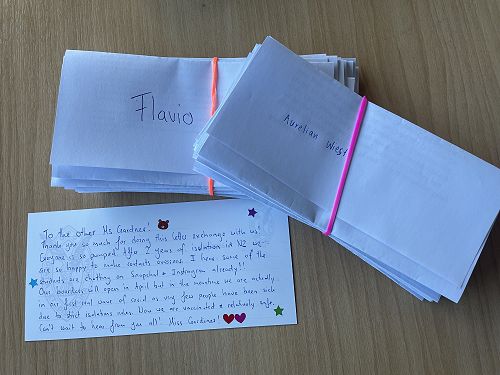 Letters to our pen pals and the other Ms Gardner!