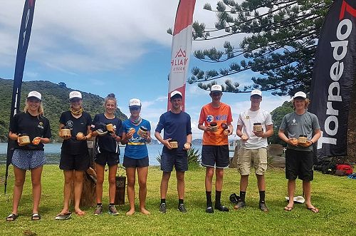 Oliver Larcombe (5th from left), along with the other Get2Go "dream team" members
