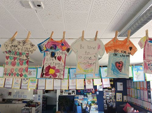 Rm 14 made their Pink Day T-shirts!