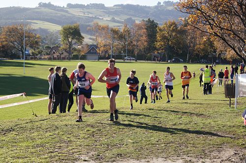 Students head towards the finish line