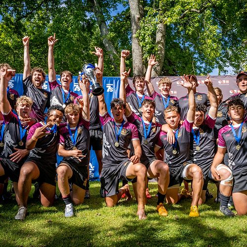 Champions! Our Condor Sevens winning team celebrates their record win
