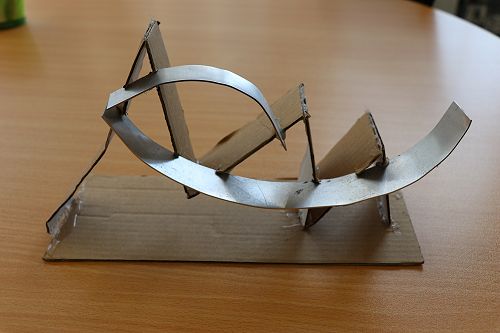 Xian Millar - side view of her sculpture