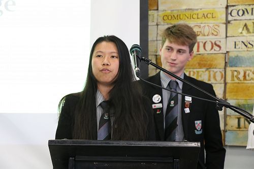 Jasina Gurung and Callum Lawson - our MC's for the evening