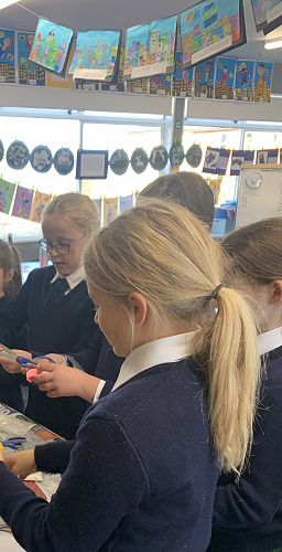  Ruby McIlroy and Elodie Brown begin their craft