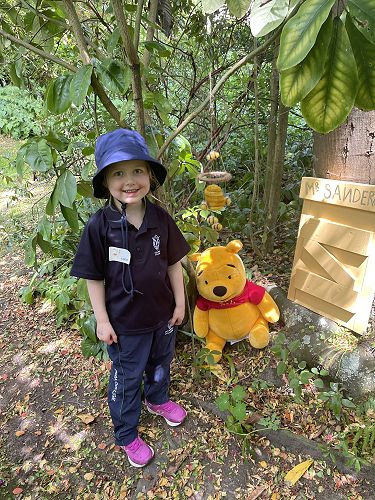 Eliza with Pooh