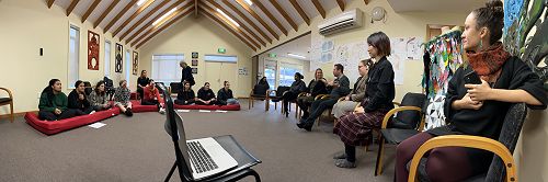 Deaf Panel & Immersion Hui students