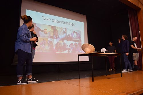 Student leaders introduce next terms SOAR value: opportunity.