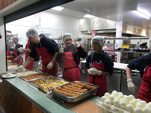 Enjoying their duties