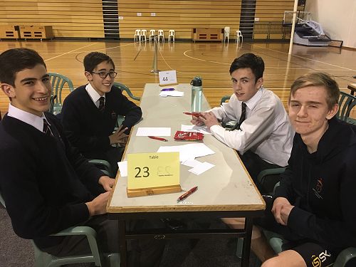 Year 10 Team - Ali, William, Mason and Jed