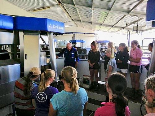 Young Farmers Field Trip To Alvin Reid's Dairy Farm near Pleasant Point