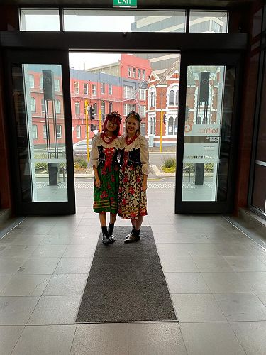 Head Prefect Helen Li and Skyla Murray 