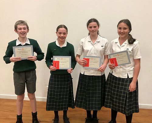 Rotary Speech Competition Competitors