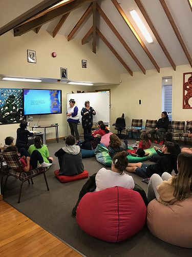 Shared story with Dayle in the Whare.