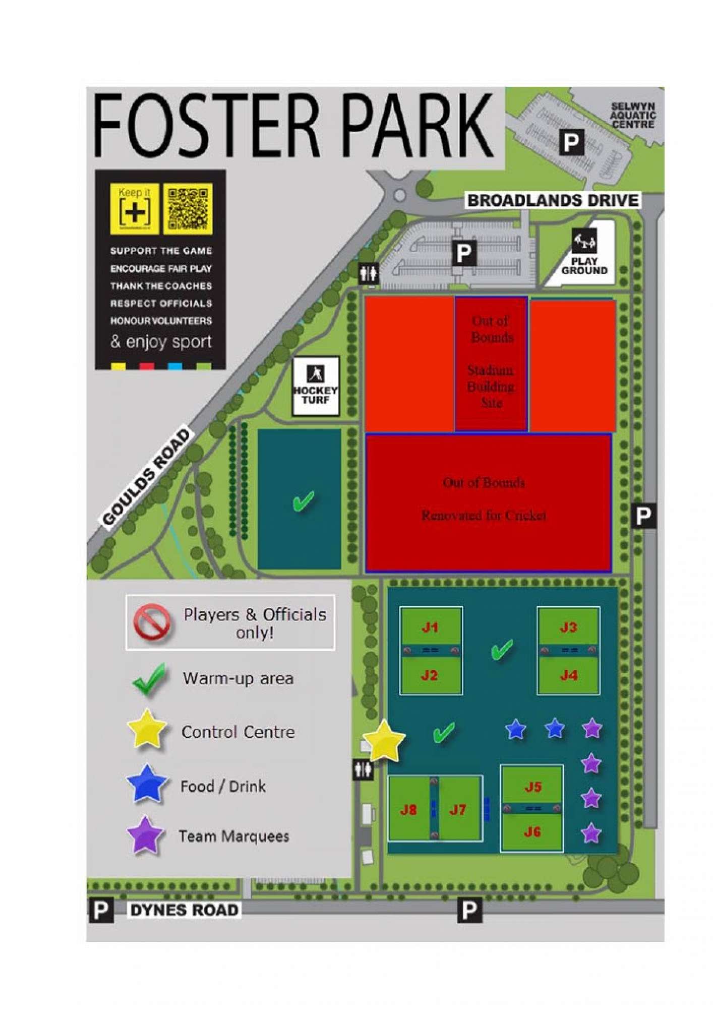 Foster Park Map 2020