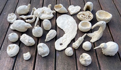 KIT Day – the students’ ceramic creations, made with clay donated by NZ Insulators