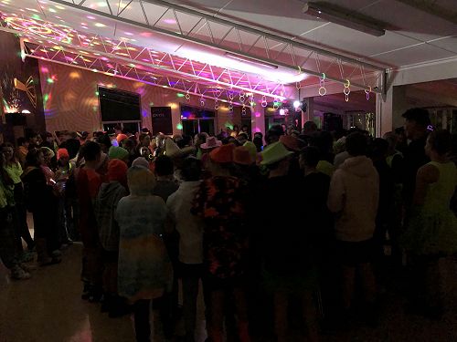 The dance floor is packed!