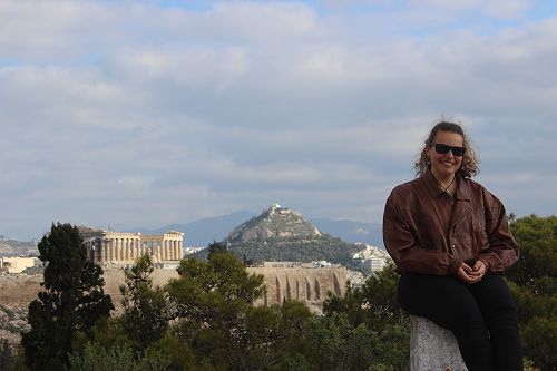 Lydie Leurquin in Greece