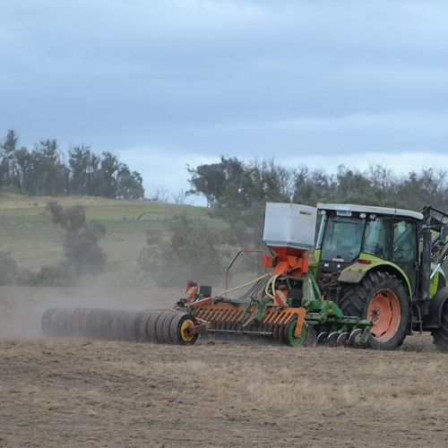 Letter writer's
husband seed spraying