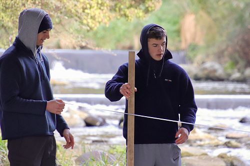 Toms Larrivee and La-Hood beneath the Malvern Street Bridge