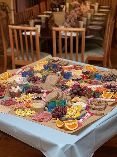 The divine morning tea spread for children and parents