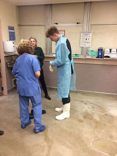 Mortuary visit at Dunedin Hospital