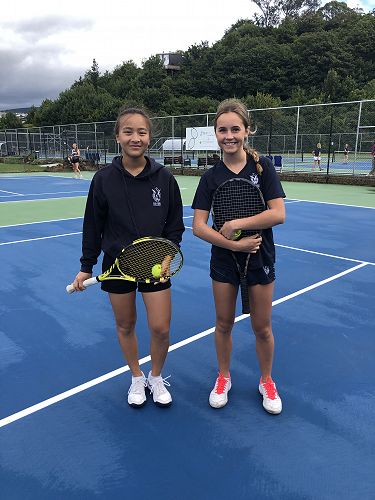 Crystal Chiang (Year 10) and Erin O'Neill (Year 12)