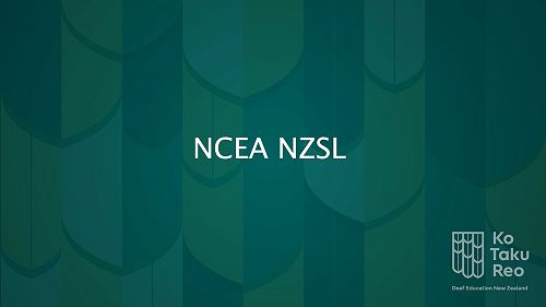 Video: NCEA NZSL