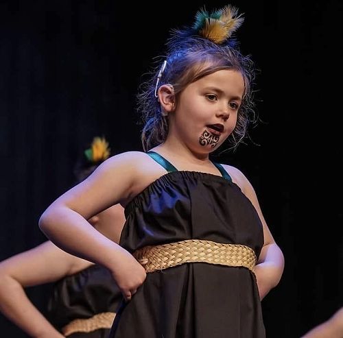 Alyssia performing in Tokanui School Kapa Haka at Polyfest