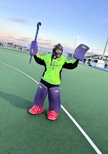 Charly Sumner first time goalie!