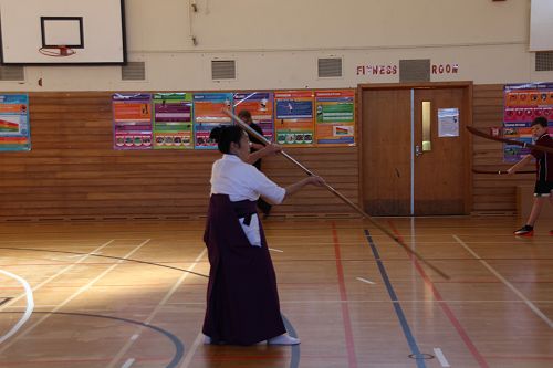 Japanese martial art Naginata