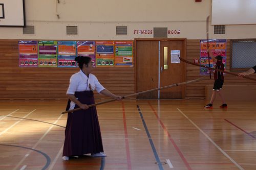 Japanese martial art Naginata