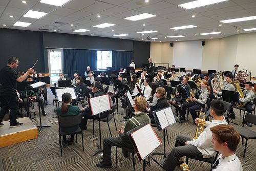 Junior Concert Band at the Aurora Festival