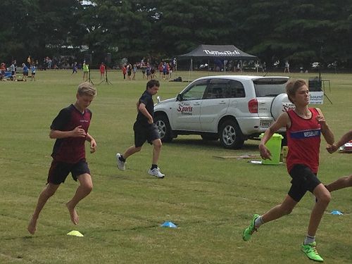 Joshua Costa-Mitchell finishing in styl