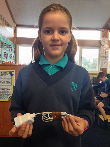 Caitlyn demonstrating kaitiakitanga in room 16
