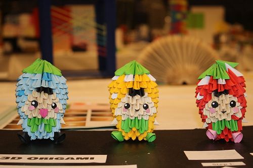 Claire put a lot of work into this origami trio