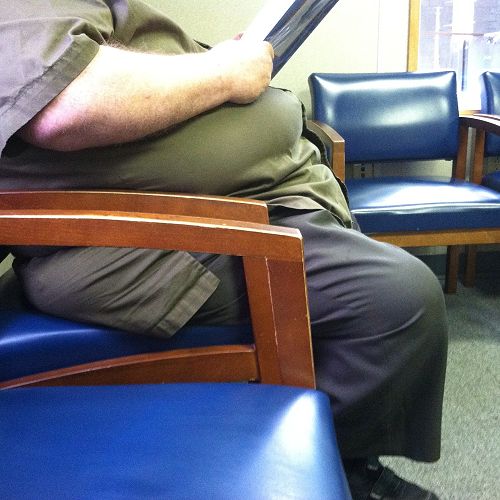 Patient in waiting room