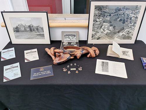 Items selected from the HGHS archive on display for Founders Day
